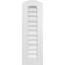 Ekena Millwork Arch Top Surface Mount PVC Gable Vent: Functional, w/ 3-1/2"W x 1"P Standard Frame, 12"W x 36"H GVPAR12X3601SF - alternate 1